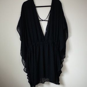 Plus Size Sheer Swim Cover Up 2x